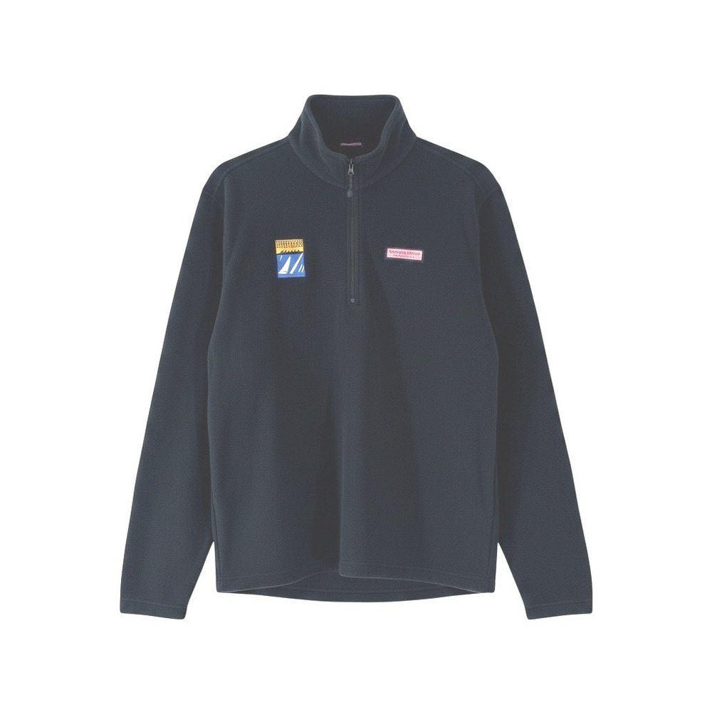 Vineyard Vines Mens XL Fleece Quarter Zip Pullover Black Charleston Race Week